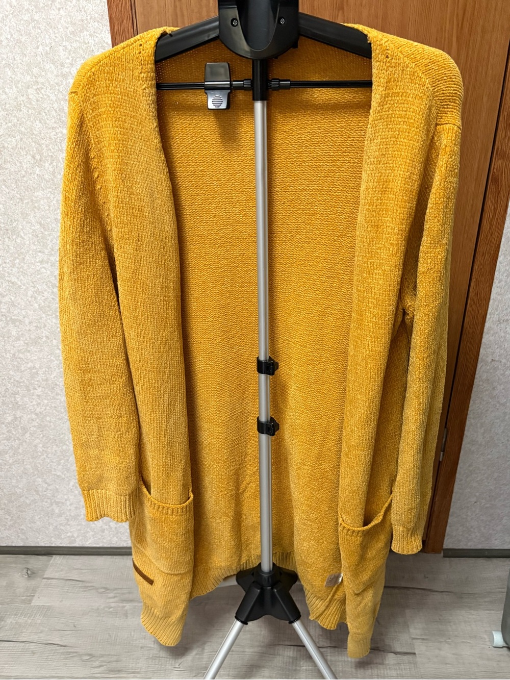 Simply Southern Mustard Open-Front Women's Cardigan